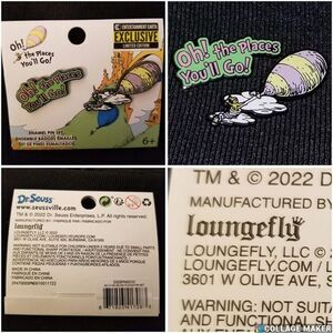 Dr. Seuss Loungefly Pin Set Oh The Places You'll Go Exclusive Graduation Gift LF